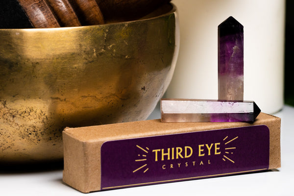 Third Eye Chakra Purple Fluorite Crystals