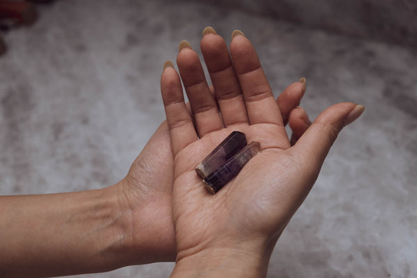 Third Eye Chakra Purple Fluorite Crystals